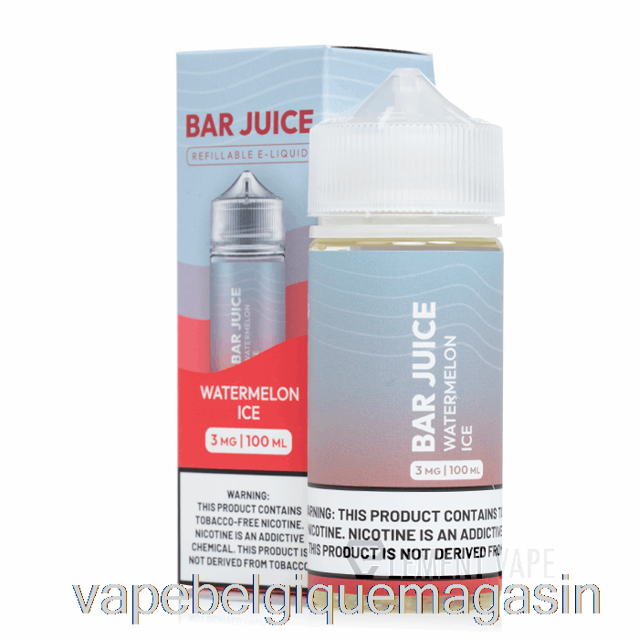 Vape Shop Bruxelles Glace Pastèque - Jus De Barre - 100ml 3mg